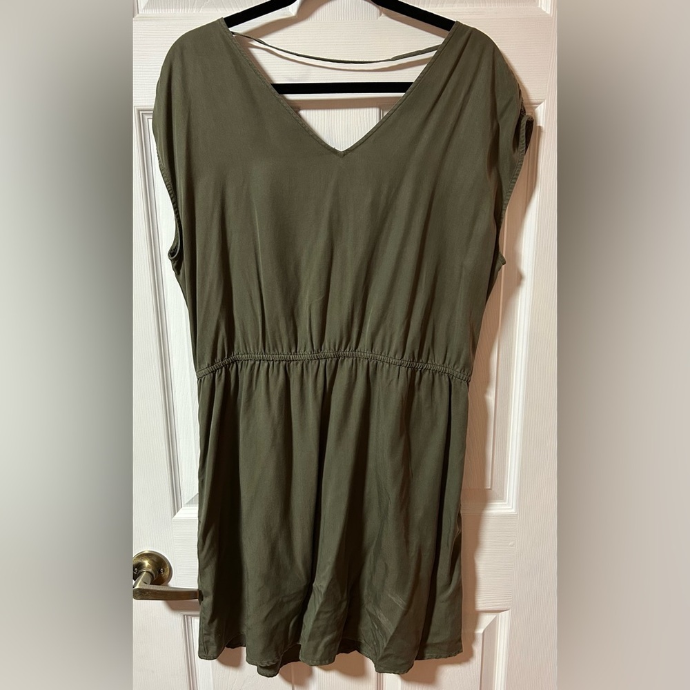 Olive Green Women's Dress